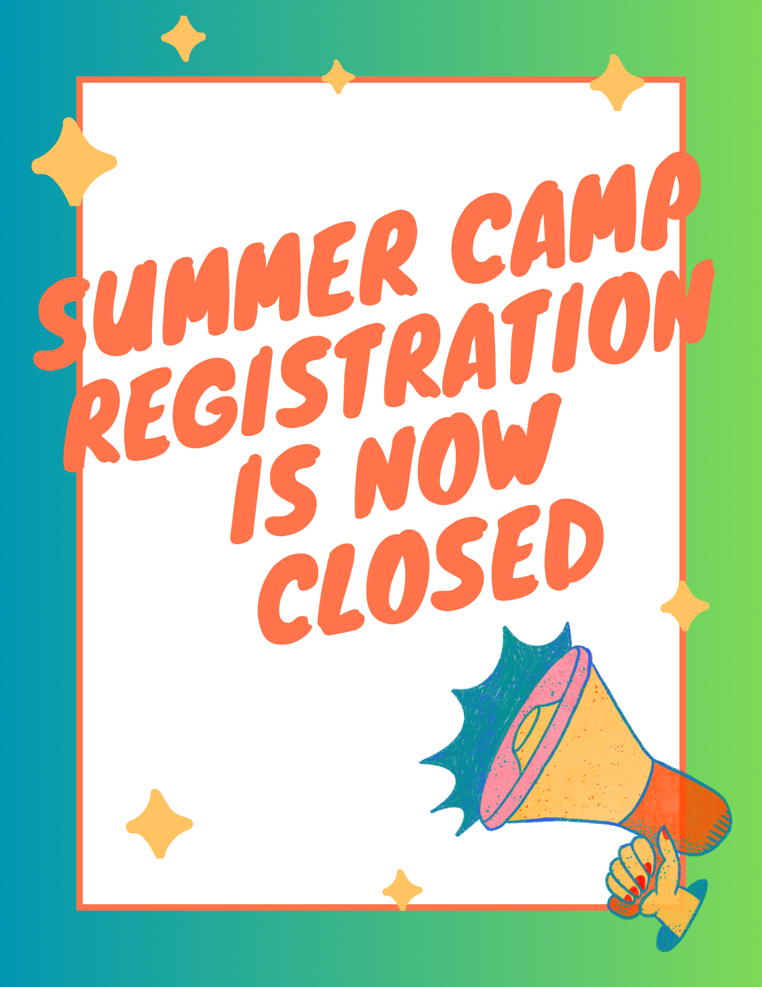 summer camp announcement at Loma Vista Farm Vallejo