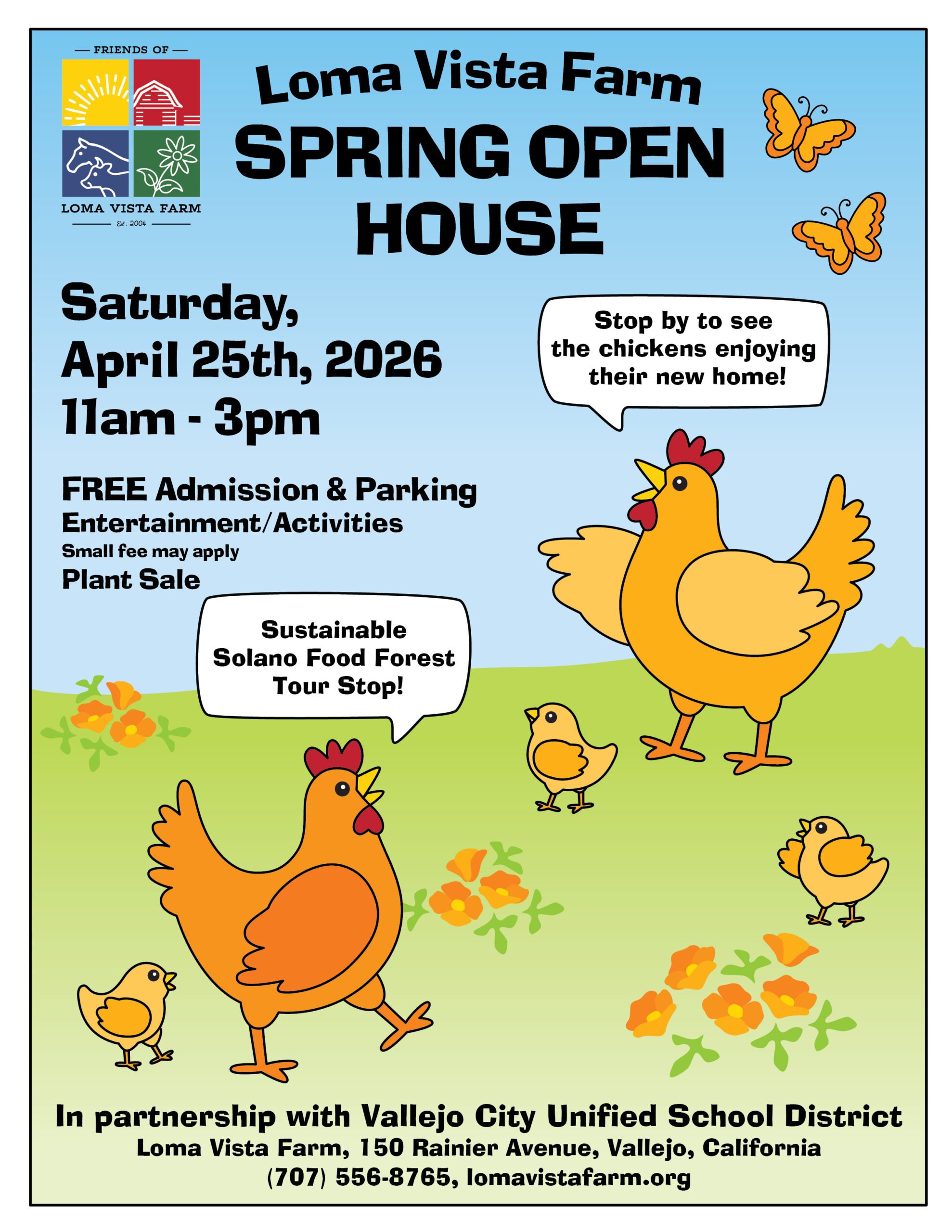 Spring Open House at Loma Vista Farm Valllejo