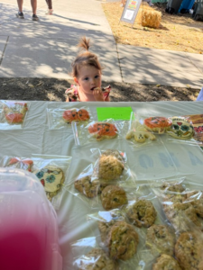 just tall enough to spot the cookies